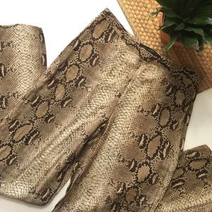 Zara snake python print highwaist palazo pants